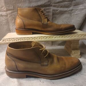 Men's Tan Leather Dress Shoes Size 11